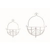 Transpac Metal 20 in. Silver Spring Leaf Hanging Container Set of 2 - 4 of 4