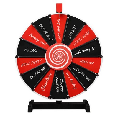 WinSpin 12"/15"/18" Tabletop DIY Color Prize Wheel Editable Spin Game Trade Show