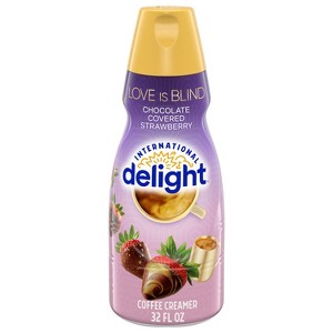 International Delight Love Is Blind Chocolate & Strawberry Coffee Creamer - 32 fl oz - 1 of 4