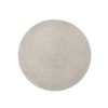 CAVINAS Round Top Patio End Table, Drum Shape Outdoor End Tables with Sculptural Hollow Design, Outdoor Lightweight Concrete Side Table - 4 of 4