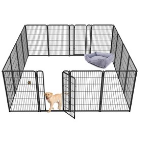 FXW Homeplus Indoor Dog Playpen - Stress-Free and Safe Play,Panels for Puppy and Small Dogs, Black│Patented - 1 of 4