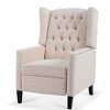 CAVINAS 27.16" Wide Manual Wing Chair Recliner, Modern Recliner Chair, Glider Chair with Tufted Backrest, Wingback Chair with Nailhead Trim - 3 of 4