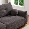 NicBex Couches for Living Room 90" Loveseat Sofa Couch Lamb's Wool Upholstered 2-seater Sofa with 2 Cushions and 2 Ball Pillows - 3 of 4