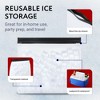 [3 Pack] Reusable Ice Bag Set with Secure Zip Close Design - 10”x9”x3” Storage Bags - XXlb Capacity - 4 of 4