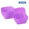 Unique Bargains Silicone Flower Shaped Reusable Cupcake Baking Cups 2.75 Inch - 3 of 4