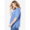 Woman Within Plus Size Perfect Elbow-Sleeve Square-Neck Tee - 4 of 4