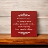 Slickblue Humorous Friend Quote Sign, 7x7 Rustic Wood Plaque with Hanging and Shelf Options, Multiple Colors - 2 of 3