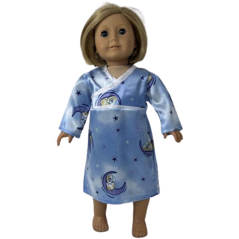 Doll Clothes Superstore Sleeping Bear Nightgown Fits 18 Inch Girl Dolls Like Our Generation American Girl My Life Dolls, 2 of 5