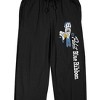 Pabst Blue Ribbon Bartender Men's Black Sleep Pajama Pants - 2 of 3