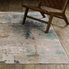 Captiv8e Designs Clara Textural Distressed Abstract Ivory/Blue Rug - 4 of 4