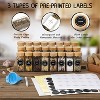 24 Pcs Glass Spice Jars with Lids, 4 oz, with Minimalist Farmhouse Spice Labels Stickers, Funnel, Seasoning Storage Bottles for Spice Rack, Cabinet - 2 of 4