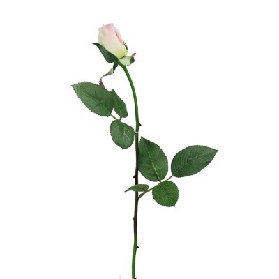 Allstate Floral 23" Pink Long Stem Artificial Rose Bud Pick