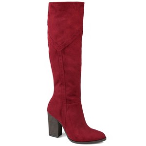 Journee Collection Women's Kyllie Stacked Heel Knee High Boots - 1 of 4