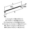 Amerock Collet Appliance Pull for Large Panels and Oversized Cabinets - 2 of 4