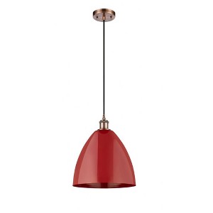 Plymouth Dome - 1 Light Cord Hung Mini Pendant In Industrial Style-14.75 Inches Tall and 12 Inches Wide - 1 of 1
