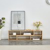 Cube TV Stand MDF Modular Open-Shelf Adjustable TV Stand with 6 Storage Compartments and Floor-Protecting Pads for Living Room - 2 of 4