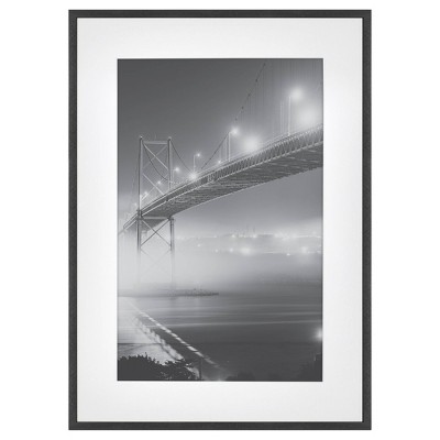 Photo 1 of 15" x 21" Matted to 11" x 17" Thin Metal Gallery Frame Black - Project 62™