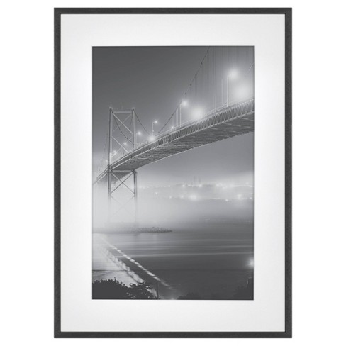 Black or White Matt Picture frame photo frame poster frame with Double Mount