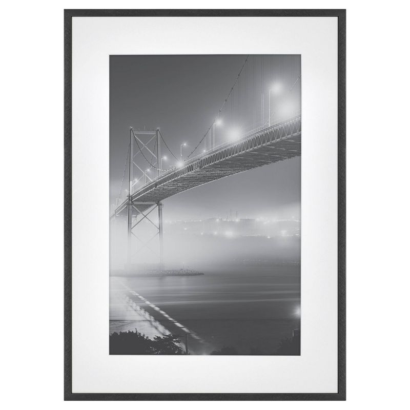 Thin Gallery Matted Photo Frame Black - Threshold™, 1 of 13