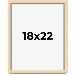 PosterPalooza | Classic Modern Yellow Picture Frame - UV Acrylic, Foam Board Backing, Hanging Hardware - 1 of 4