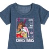 Girls' - Barbie - Holidays & Christmas Graphic Short Sleeve Fleece Dress - 2 of 4