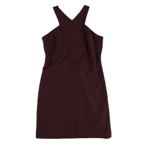 bar III Womens Solid A-line Dress, Purple, Small - 1 of 2