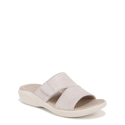 Bzees Womens Washable Slide Sandal Sand Shimmer 12 W : Target