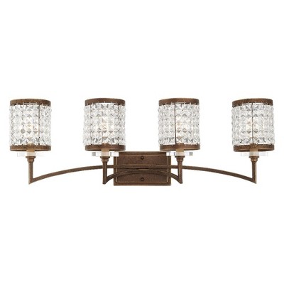 Livex Lighting Grammercy 4 - Light Vanity in  Hand Painted Palacial Bronze