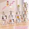 Aheaplus 4-tier/ 5-tier Corner Bookshelf for Home Office, 360 Rotating - 4 of 4