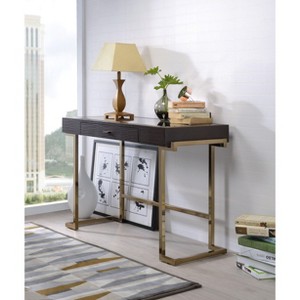 NicBex Home Office Desk 48" Modern Writing Desk with Wooden Desktop and Gold Metal Legs for Office, Study, Living Room - 1 of 4