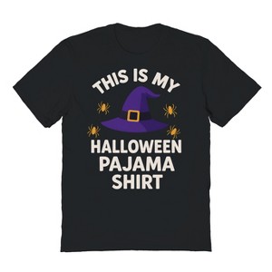 Rerun Island Men This Is My Halloween Pajama Shirt Short Sleeve Graphic Cotton T-Shirt - 1 of 4