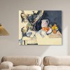 Art Remedy Paul Cezanne - Curtain and Fruit Rustic Chic Farmhouse Wall Art Unframed - 2 of 4