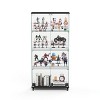 Okak Display Cabinet with Glass Door and Acrylic Shelves, Storage Cabinet with Lock and Wheels, Cabinet for Living Room, Bedroom - 4 of 4