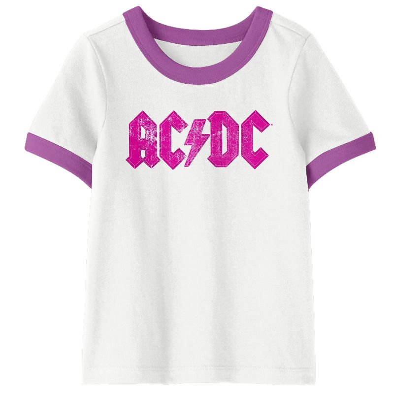 ACDC Logos 4-Pack Youth Crew Neck Short Sleeve T-shirt Combo Set, 2 of 6