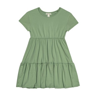 Derek Heart Big Girls Solid Tiered T-Shirt Dress