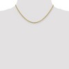 Black Bow Jewelry 2.4mm 14k Yellow Gold Solid Concave Anchor Chain Necklace - 3 of 4