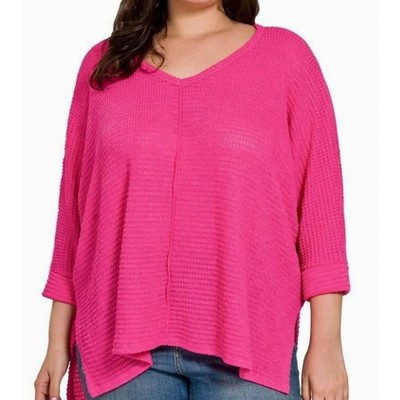 Women's Waffle Knit Top - ZENANA
