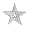 Northlight 15" Battery Operated LED Lighted Christmas Star Marquee Sign - Warm White - 3 of 4