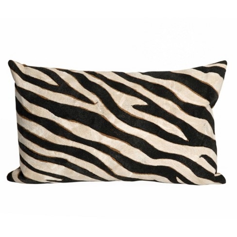 Zebra print throw discount pillows