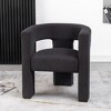KINWELL 28" Wide Boucle Upholstered Square Armchair - 3 of 4