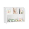 LIVAREEmlen Bookcase with 4 Compartments, Storage Book Shelf, Storage Display, Rack,Toy Organizer for Children's Room, Playroom, Nursery - 2 of 4