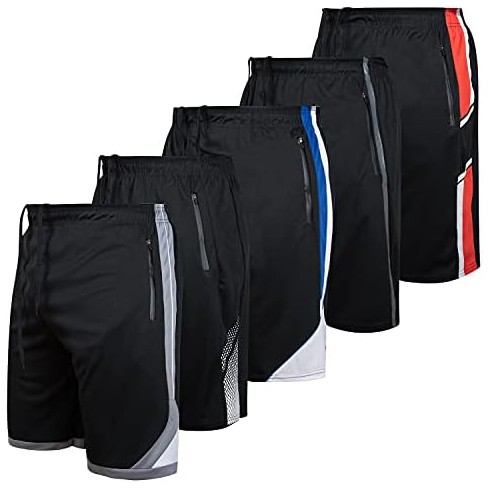 Ultra Performance 5 Pack Mens Athletic Running Shorts Basketball Gym Workout Shorts For Men With Zippered Pockets Target