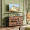 Dresser TV Stand, Entertainment Center with Fabric Drawers Unit, Media Console Table for Bedroom, Entryway, Living Room - 4 of 4