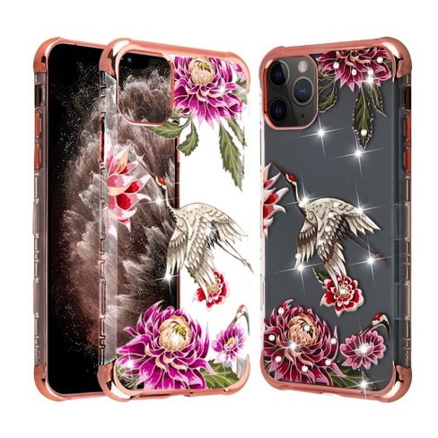 For Apple Iphone 11 Pro Max Rose Gold Crane Tuff Klarity Lux Hard