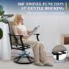 Patio Swivel Dining Chairs, High Back Set of 2, All Weather Patio Chair with Padded, Outdoor Swivel Rocker Chair for Lawn - 3 of 4