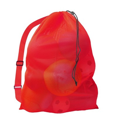 GSE 30"x40" Extra Large Mesh Sports Ball Equipment Drawstring Bag with Adjustable Shoulder Strap for Soccer, Basketball, Volleyball, Gym