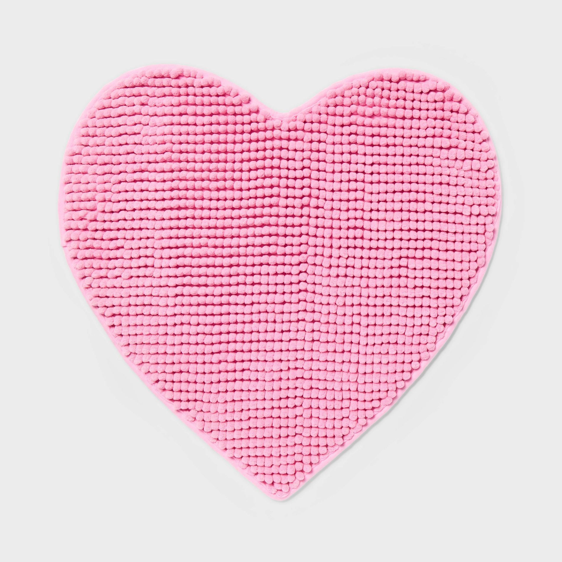 24" Valentine's Day Heart Shaped Bath Rug Pink - Room Essentials™