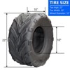 2 Pack All-Terrain ATV Tires - Tubeless Front & Rear Off-Road Tires for Trail, Sand and Mud - 4 of 4
