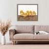 Stupell Industries Chicks on the Fence Floating Frame Canvas Art, Brown, 31" x 25" - 3 of 4