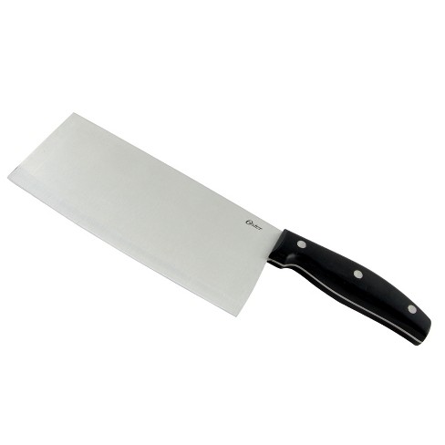 LuxDecorCollection 7'' Cleaver Butcher Knife, Red